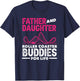 Roller Coaster Father Daughter Buddies Life T-Shirt - T-Shirt | Navy