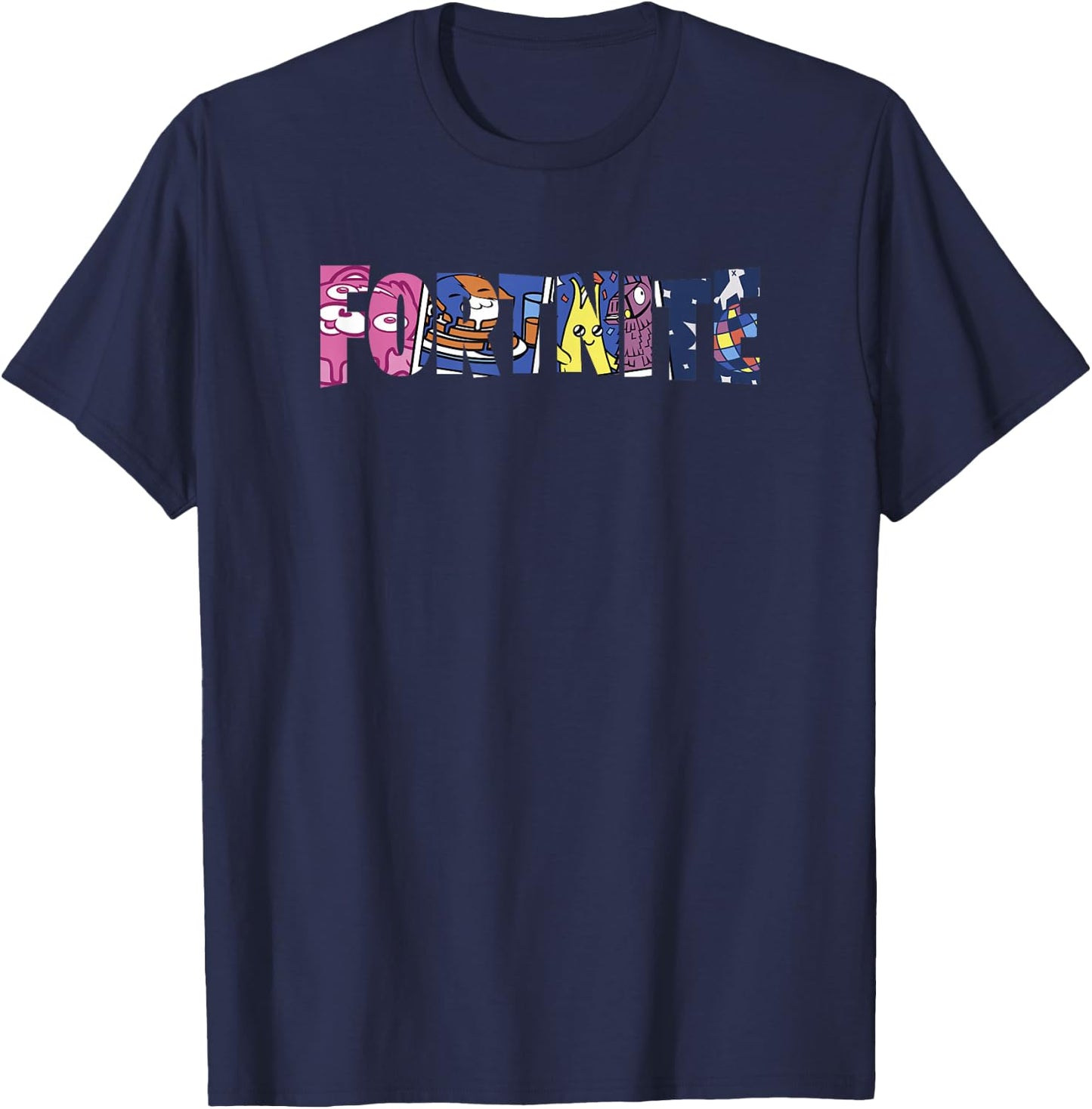 Fortnite Spring Character Fill Short Sleeve T-Shirt - T-Shirt | Navy