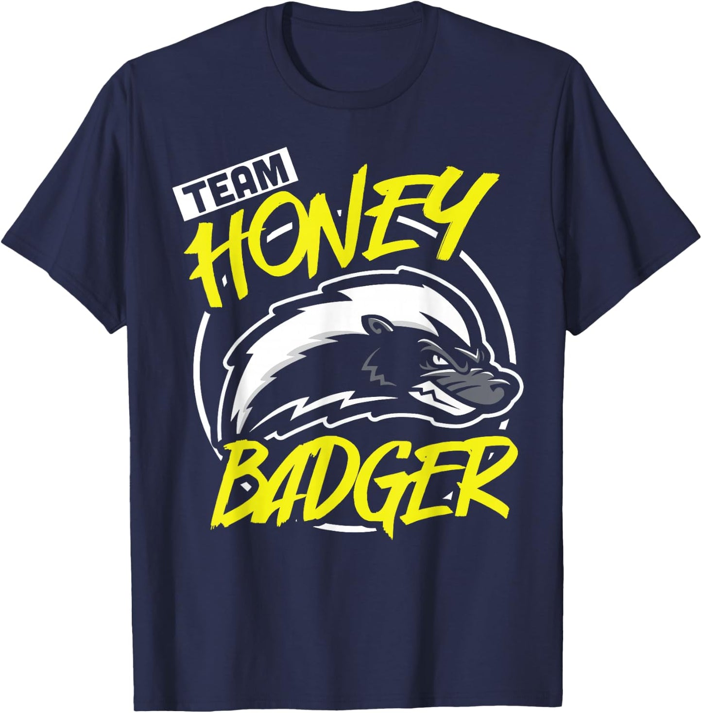 Team Honey Badger Forest Animal Squad Funny Boys Girls Gift T-Shirt - T-Shirt | Navy