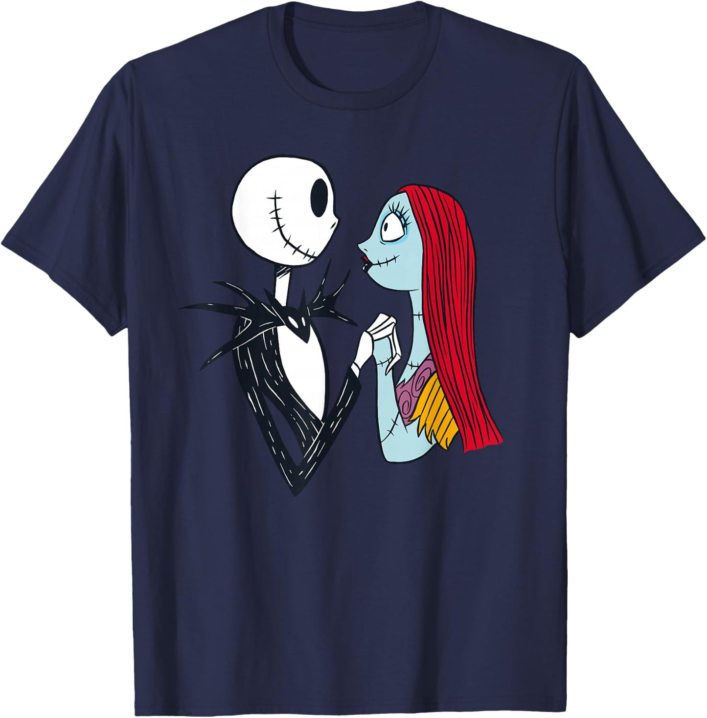 Disney The Nightmare Before Christmas Jack and Sally T-Shirt - T-Shirt | Navy