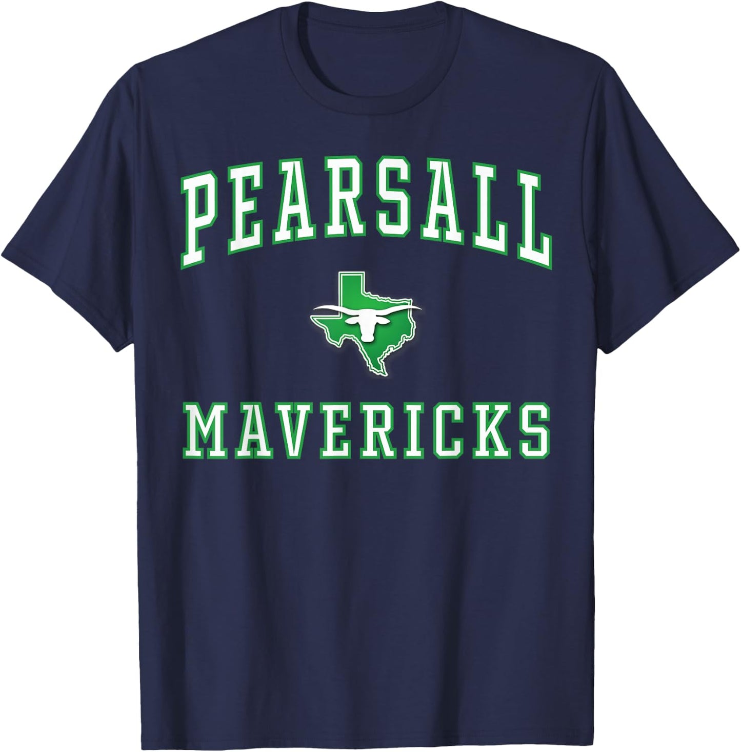 Pearsall High School Mavericks C1 T-Shirt - T-Shirt | Navy