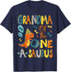 Dinosaur T-Rex 1St Birthday Matching Family Grandma Of The One-A-Saurus 1St Birthday Dinosaur Party -Adults, -Kids Black Short Sleeve T-Shirt - T-Shirt | Navy