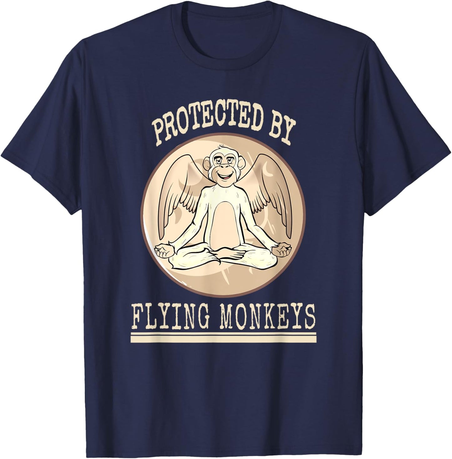 Funny Protected Wizard Wicked Witch Get My Flying Monkeys T-Shirt - T-Shirt | Navy