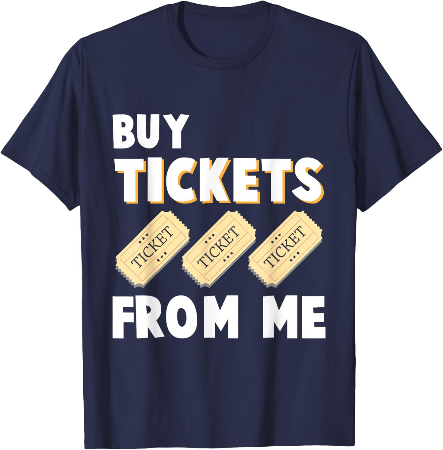 Raffle Tickets Salesman Tombula Event Humor T-Shirt - T-Shirt | Navy