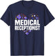 Medical Receptionist Heart Outfit Hospital Team Staff T-Shirt - T-Shirt | Navy