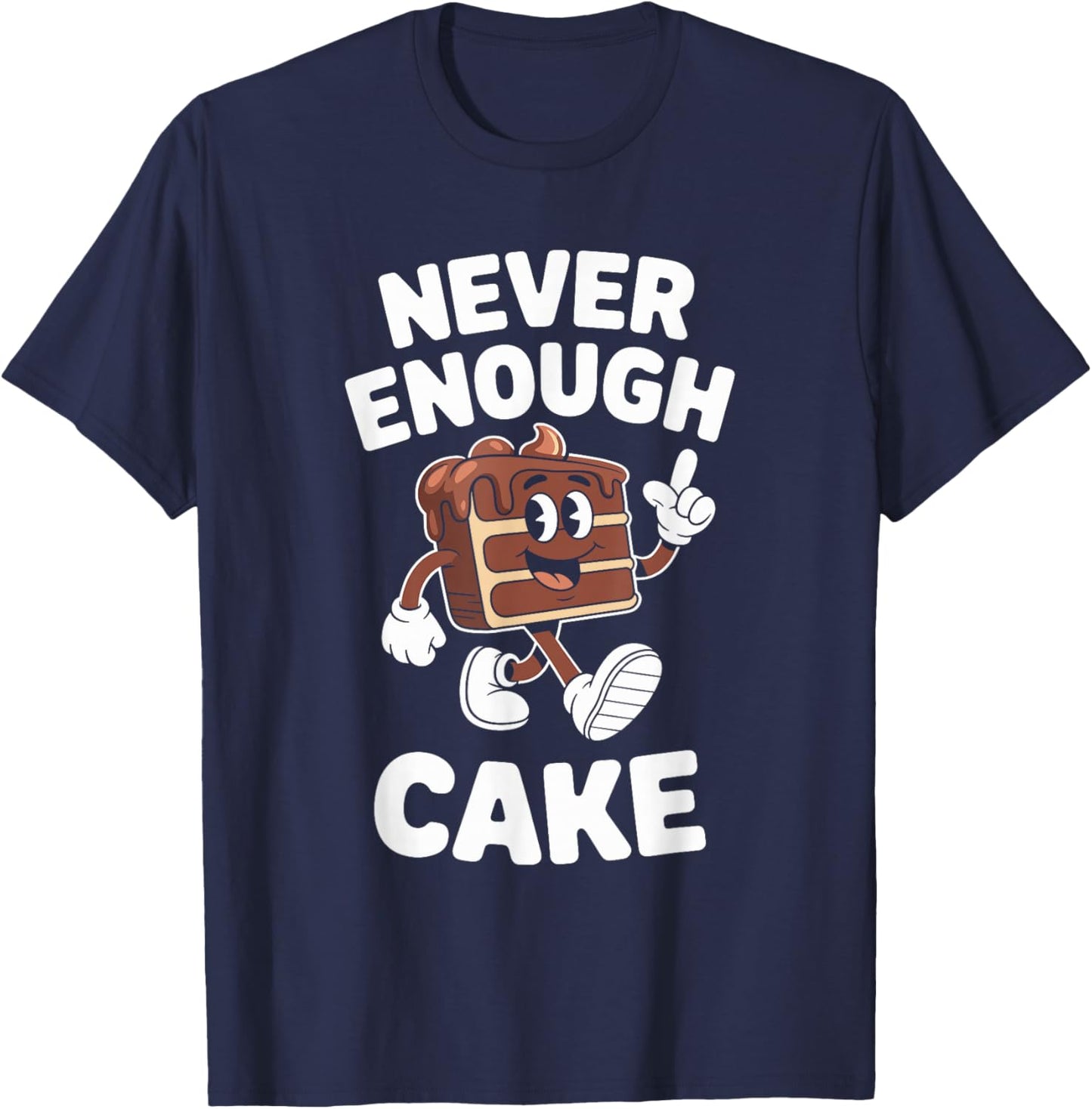 Funny Cake Retro T-Shirt - T-Shirt | Navy