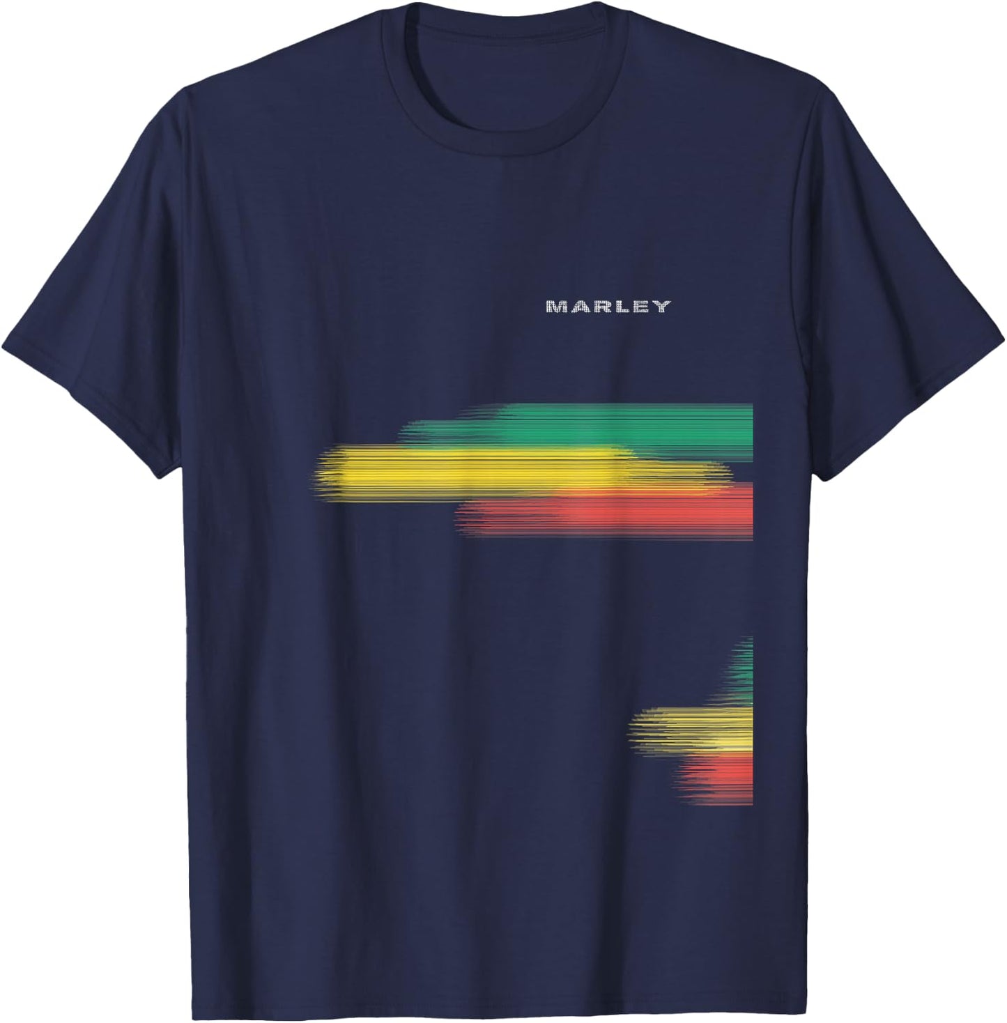 Marley Official Rasta Splatter T-Shirt - T-Shirt | Navy