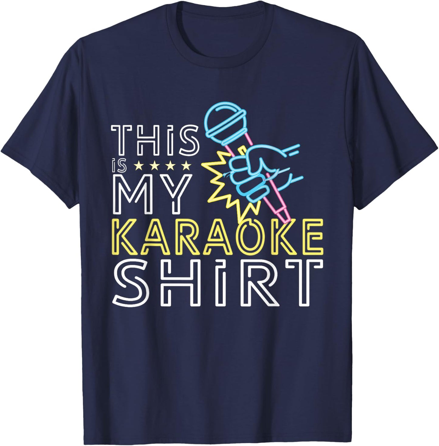 This is my karaoke shirt gift T-Shirt - T-Shirt | Navy
