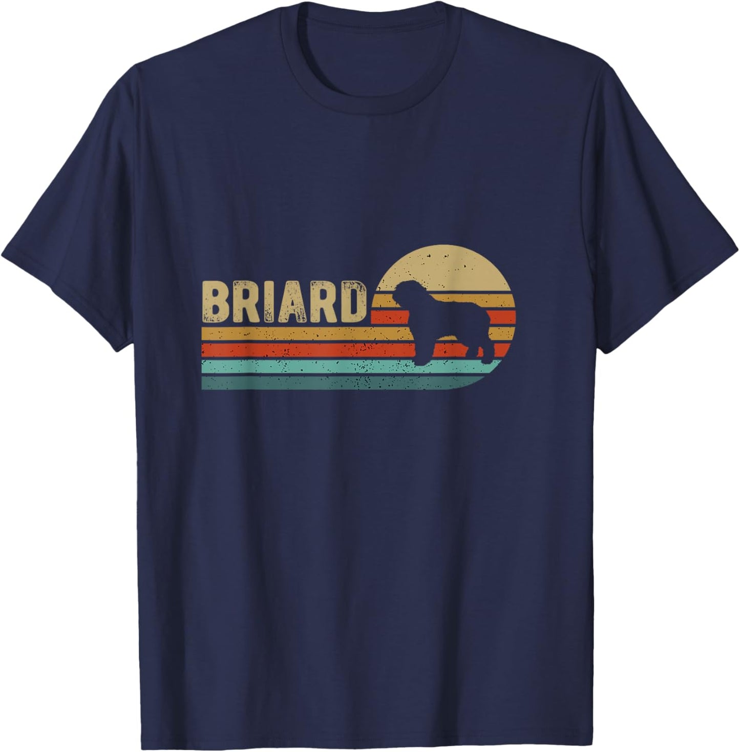Briard Dog T-Shirt - T-Shirt | Navy