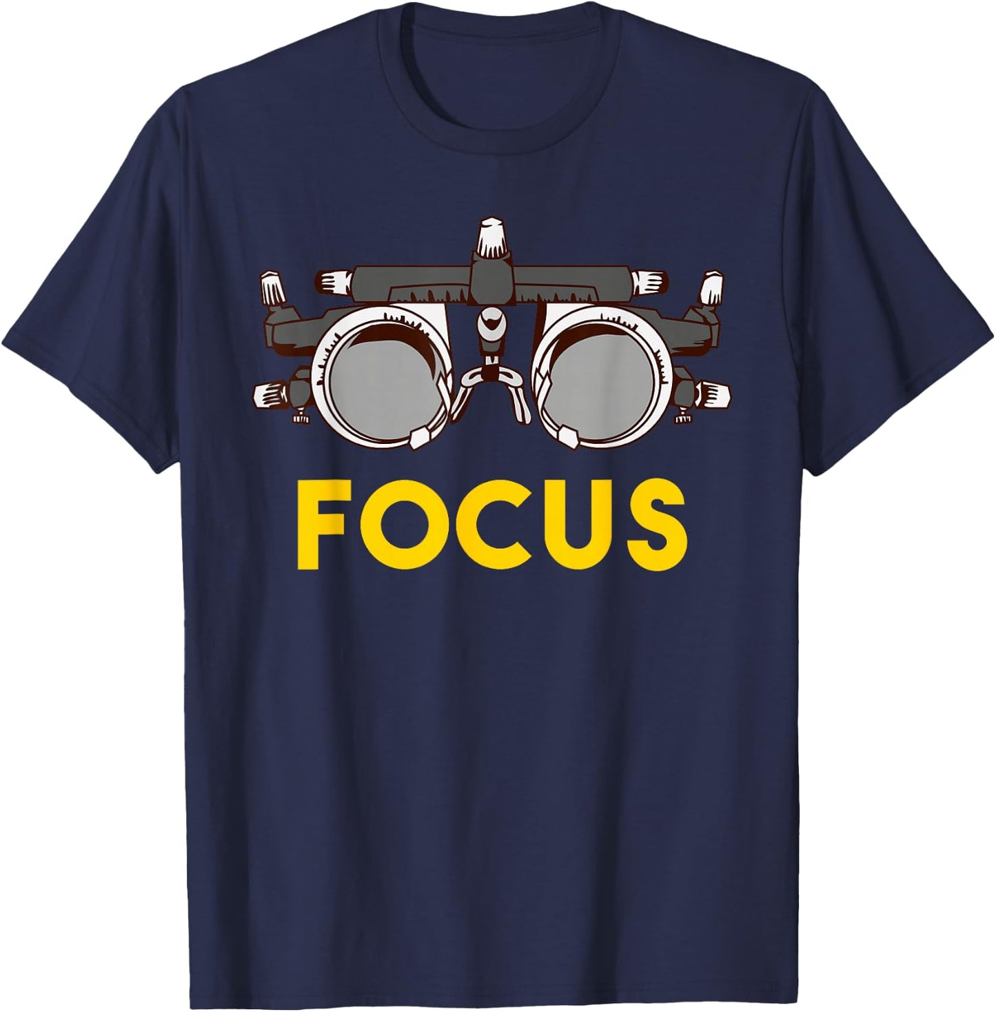 Born to Be an Optometrist | Phoropter Gift Funny Eye Oculist T-Shirt - T-Shirt | Navy