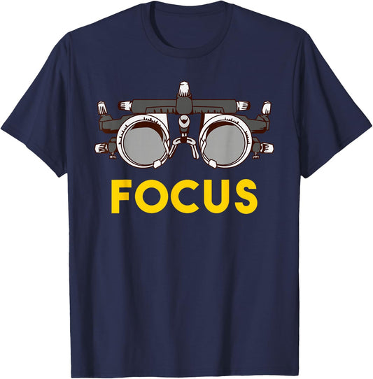 Born to Be an Optometrist | Phoropter Gift Funny Eye Oculist T-Shirt - T-Shirt | Navy