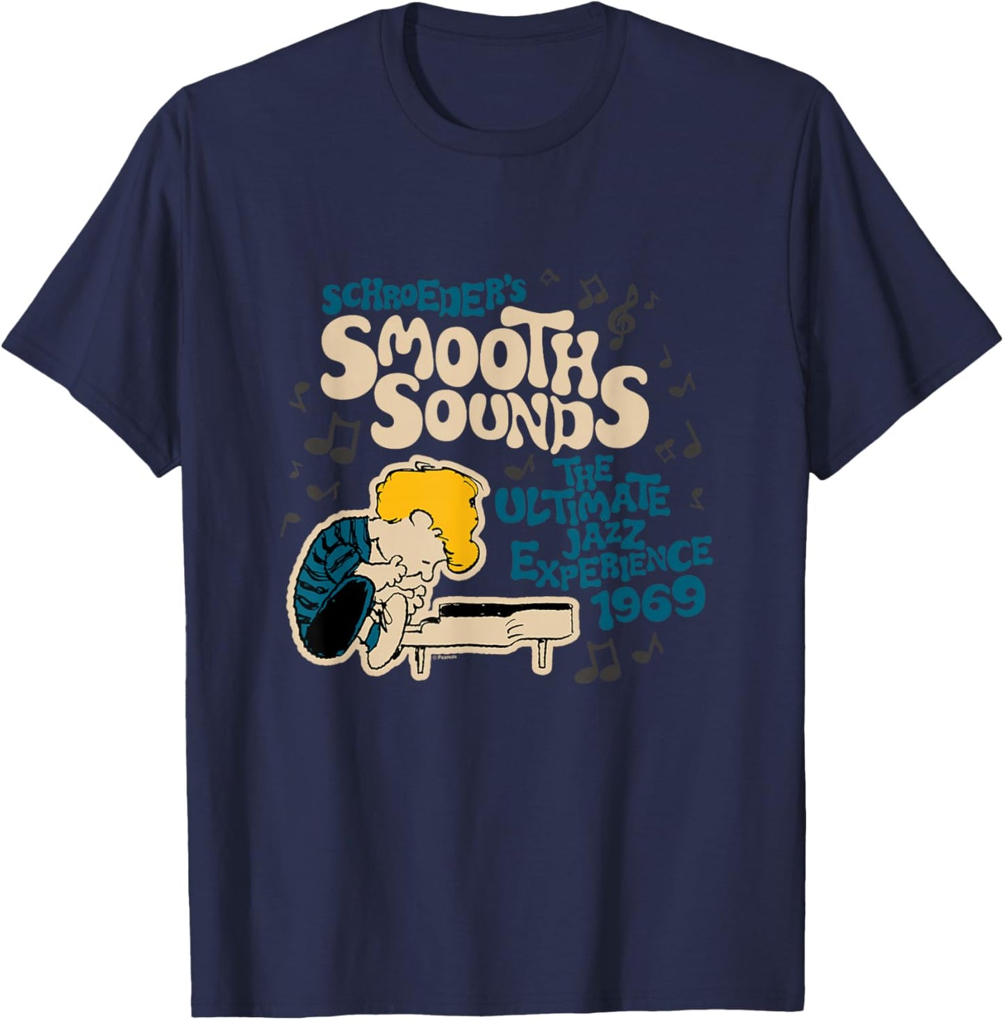 Peanuts - Schroeder Rock Fest T-Shirt - T-Shirt | Navy