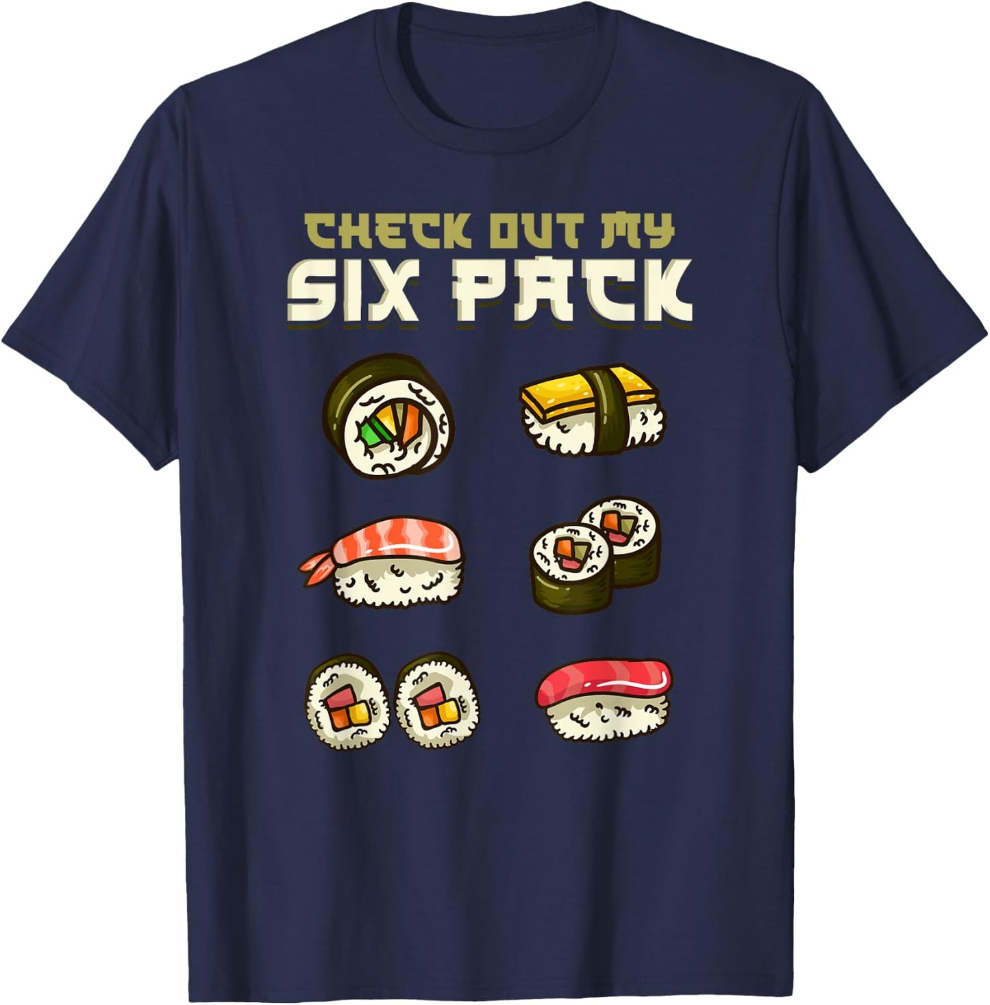 Sushi Japanese Gym T-Shirt - T-Shirt | Navy