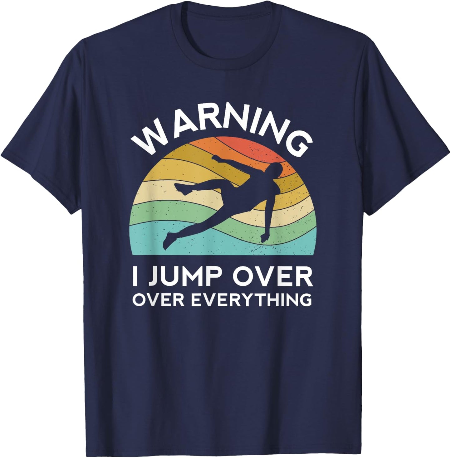 Parkour Free Running Training Traceur Retro Boys Sport Flip T-Shirt - T-Shirt | Navy