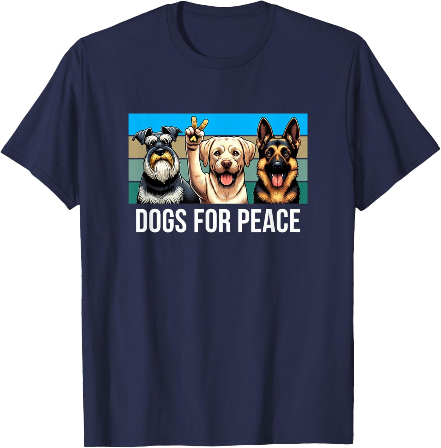 Dogs For Peace T-Shirt - T-Shirt | Navy