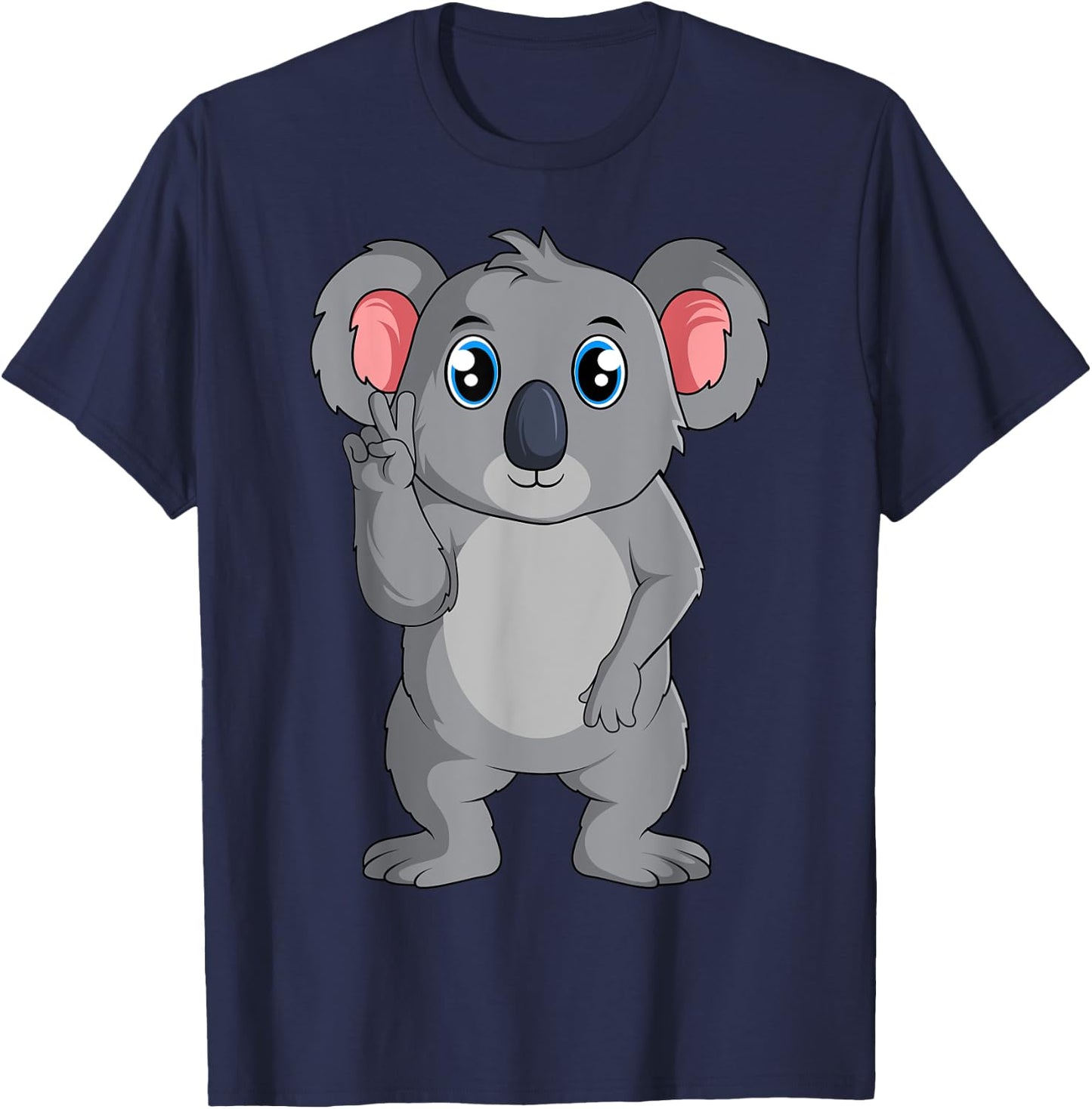 Koala Girls Boys Women Kids T-Shirt - T-Shirt | Navy