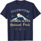 Outdoor National Park Yellowstone National Park T-Shirt - T-Shirt | Navy