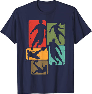 Soccer for Soccer Player | Retro Boys Soccer T-Shirt - T-Shirt | Navy
