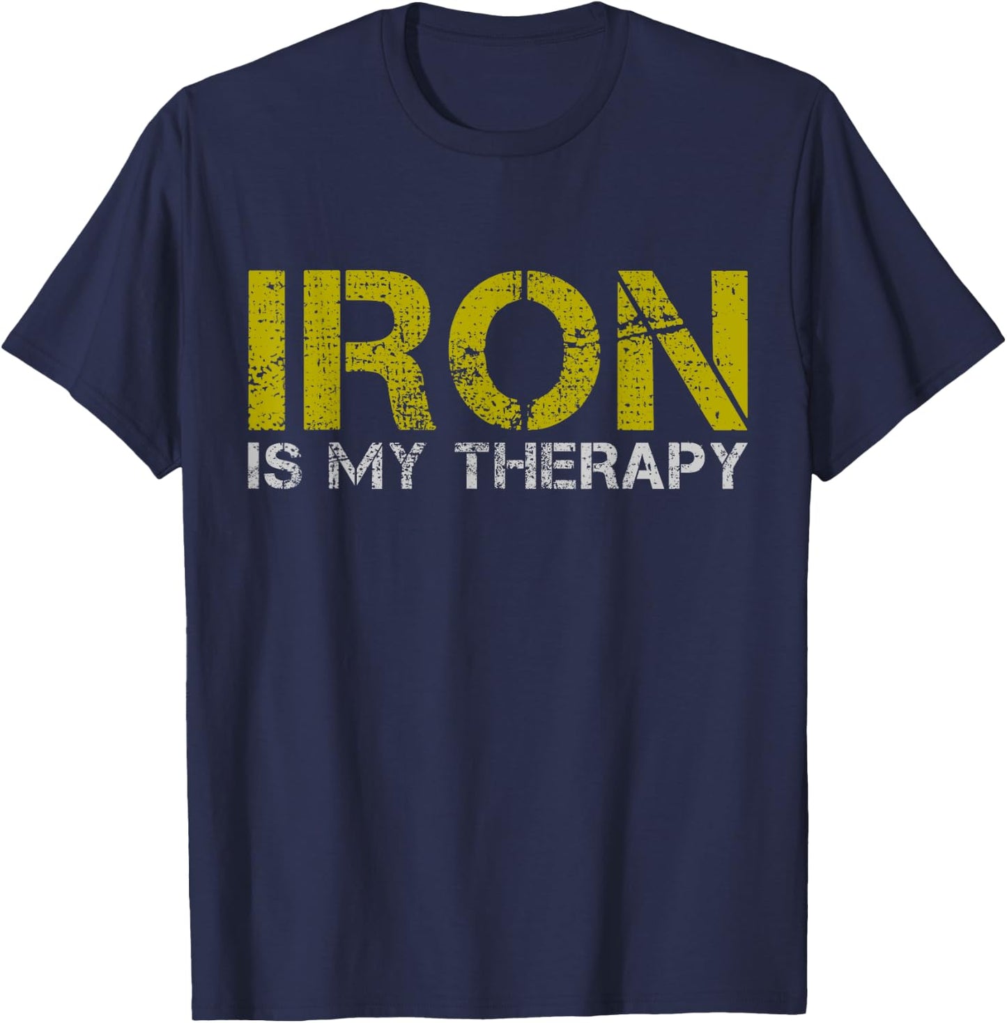 Fitness Gym Training Workout Bodybuilding Weightlifting Gift T-Shirt - T-Shirt | Navy
