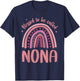 Nona for Grandma Women Mother's Day Blessed Nona T-Shirt - T-Shirt | Navy