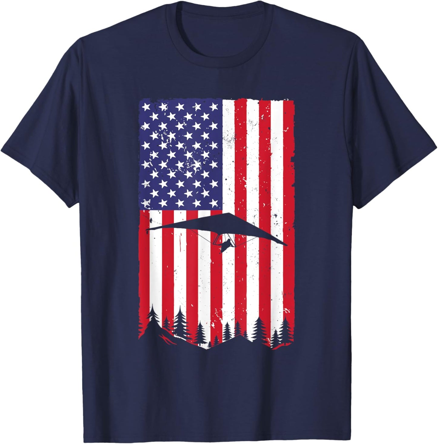 Cool Hang Glider Art Women Hang Gliding Lover T-Shirt - T-Shirt | Navy