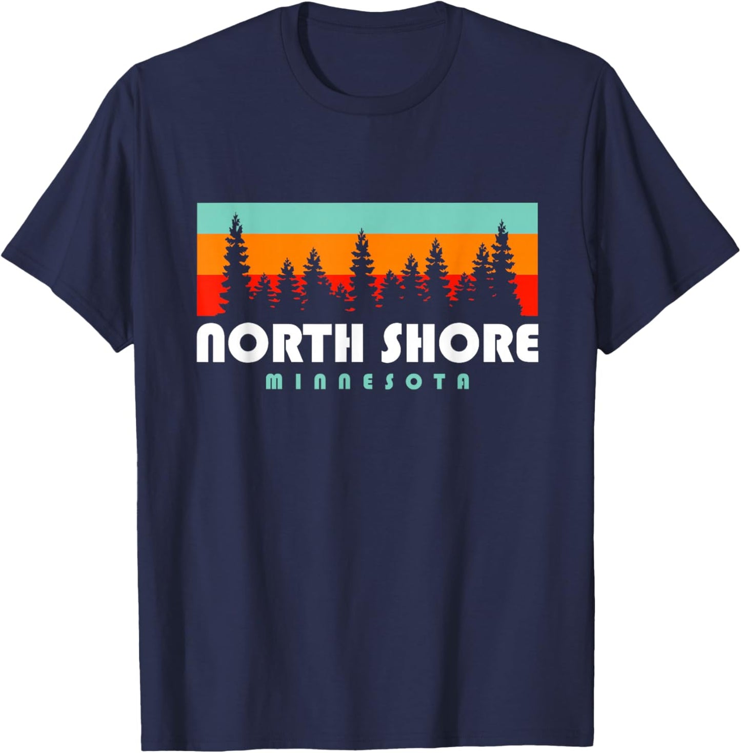 North Shore Minnesota Lake Superior Duluth MN T-Shirt - T-Shirt | Navy