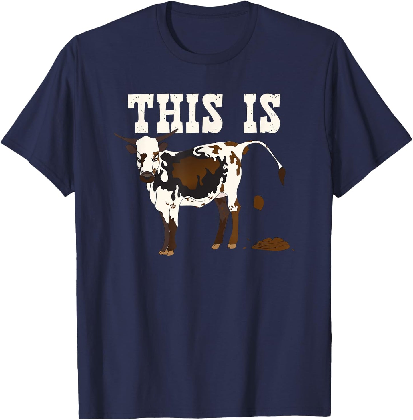 This is BS Shirt, Bullshit, Bull Crap, Bullcrap T-Shirt - T-Shirt | Navy