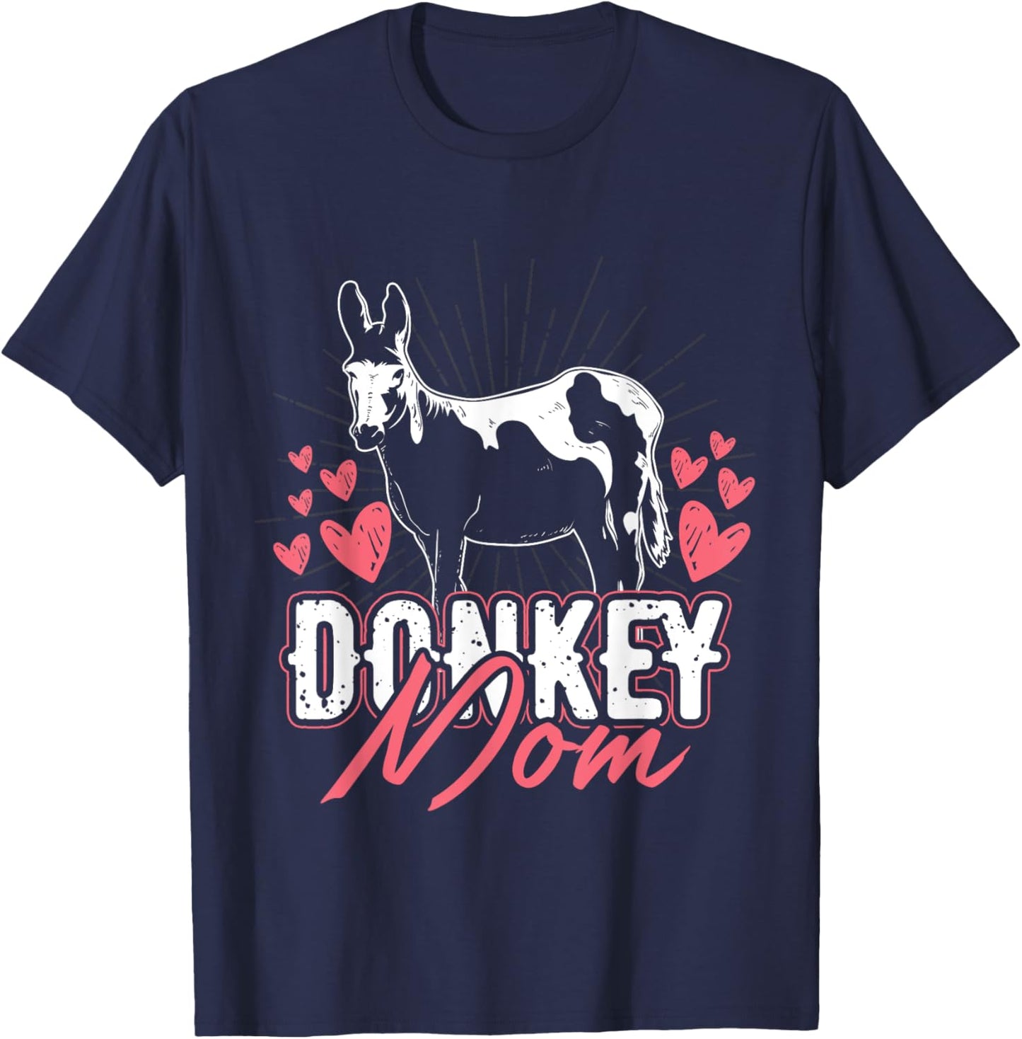 Mothers Day Farm Animal Mom Parent Women Girls Gift Donkey T-Shirt - T-Shirt | Navy
