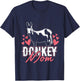 Mothers Day Farm Animal Mom Parent Women Girls Gift Donkey T-Shirt - T-Shirt | Navy