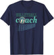 Volleyball Coach Volley Ball Net Blue and Teal T-Shirt - T-Shirt | Navy