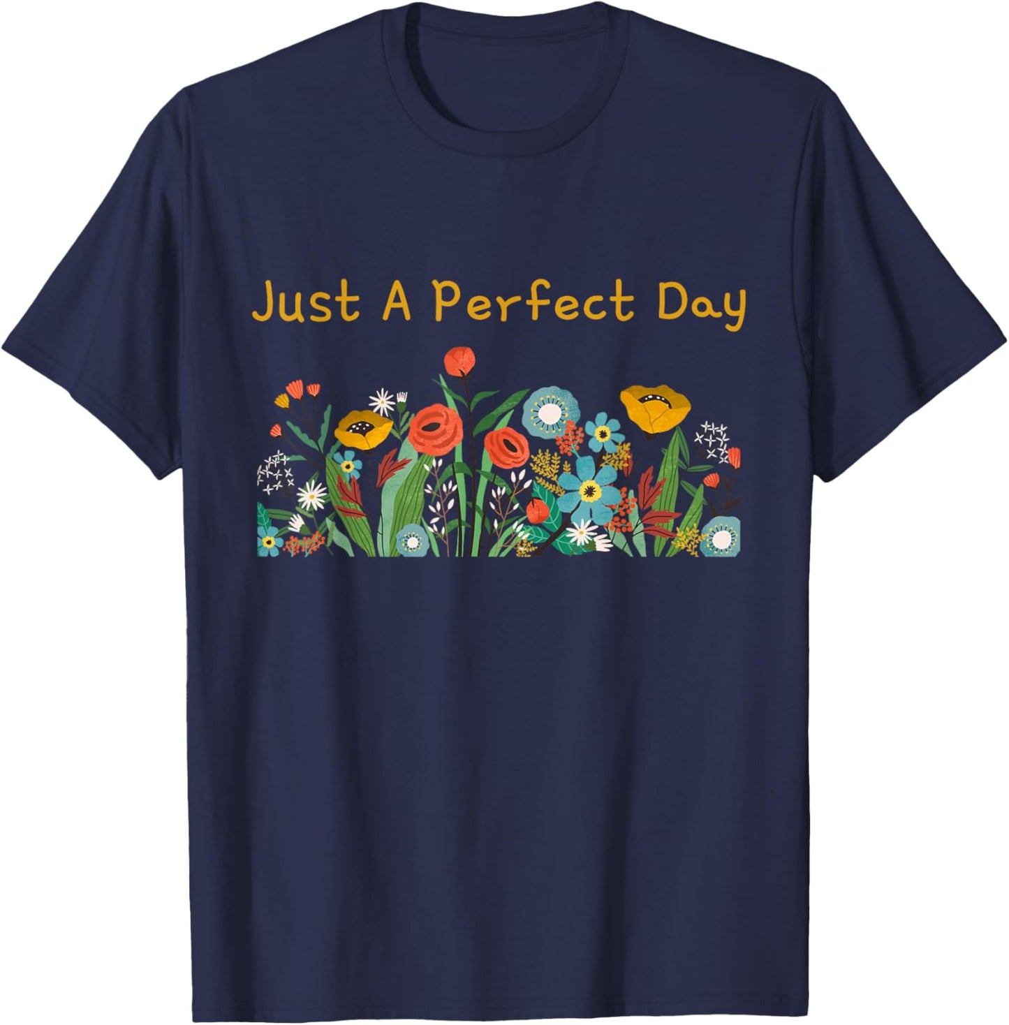 Just A Perfect Day Flower T-Shirt - T-Shirt | Navy
