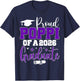 Poppi Senior 2026 Proud Poppi of A Class of 2026 Graduate T-Shirt - T-Shirt | Navy