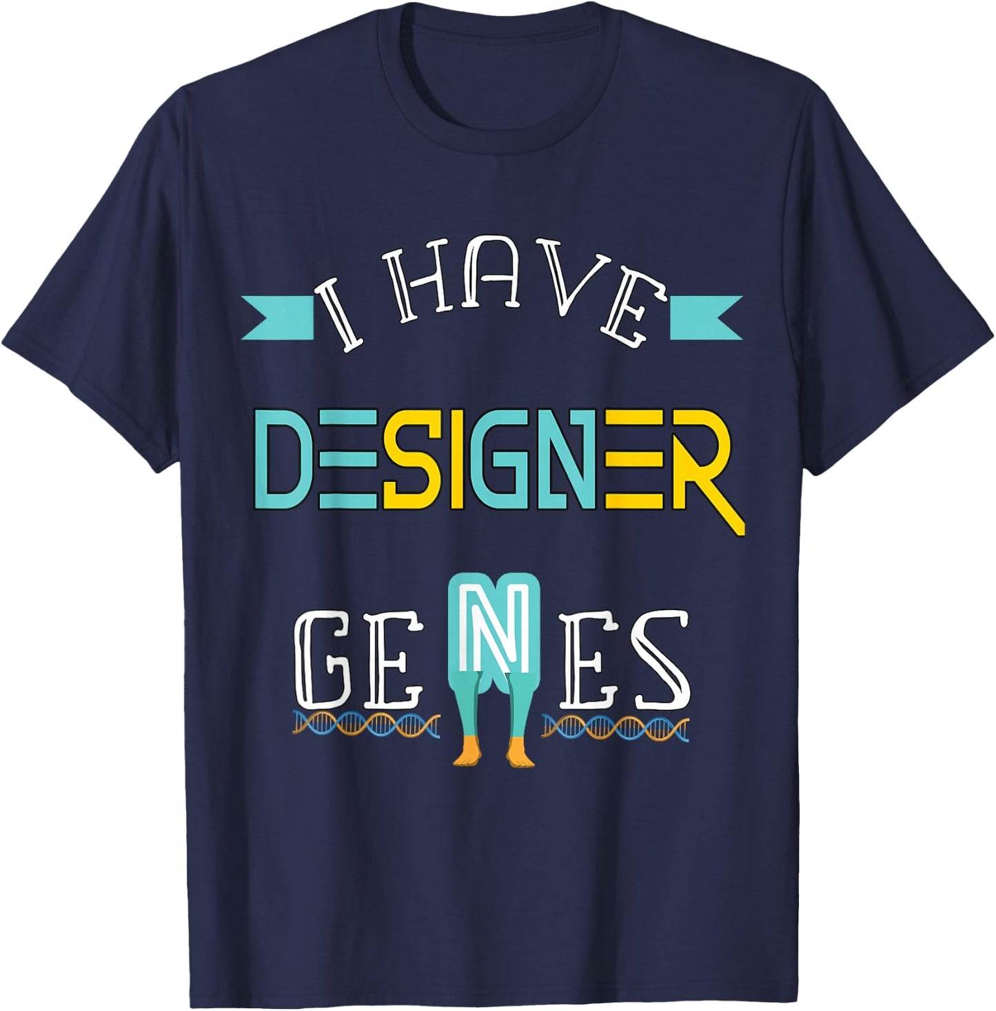 Down Syndrome Gift Teens Teenage Girls Boys DS Awareness T-Shirt - T-Shirt | Navy