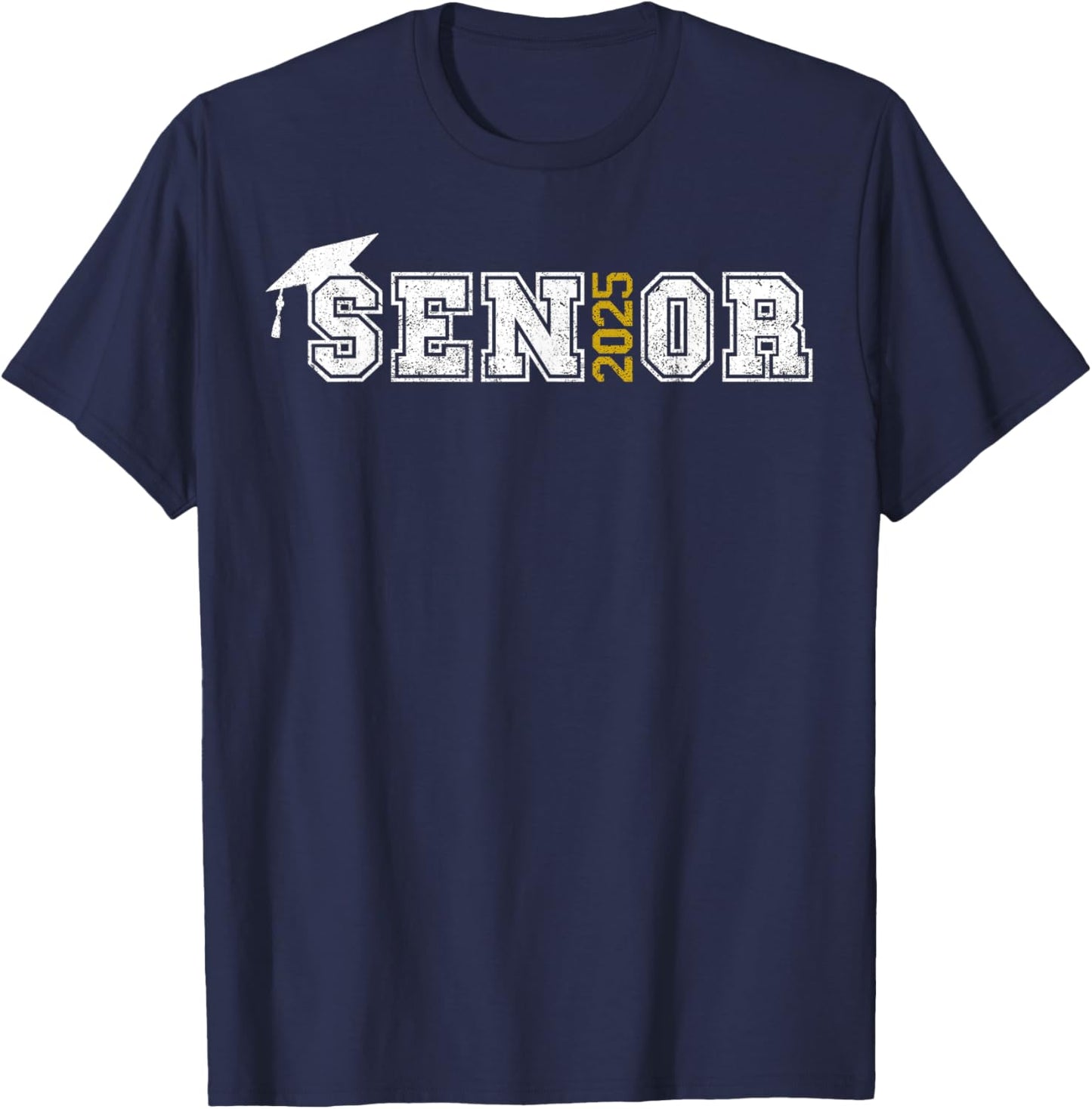 Senior Class of 2025 Graduation Graduate School 2025 Vintage T-Shirt - T-Shirt | Navy