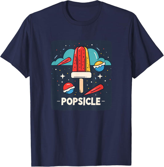Popsicle the ultimate summer treat for kids and adults alike T-Shirt - T-Shirt | Navy