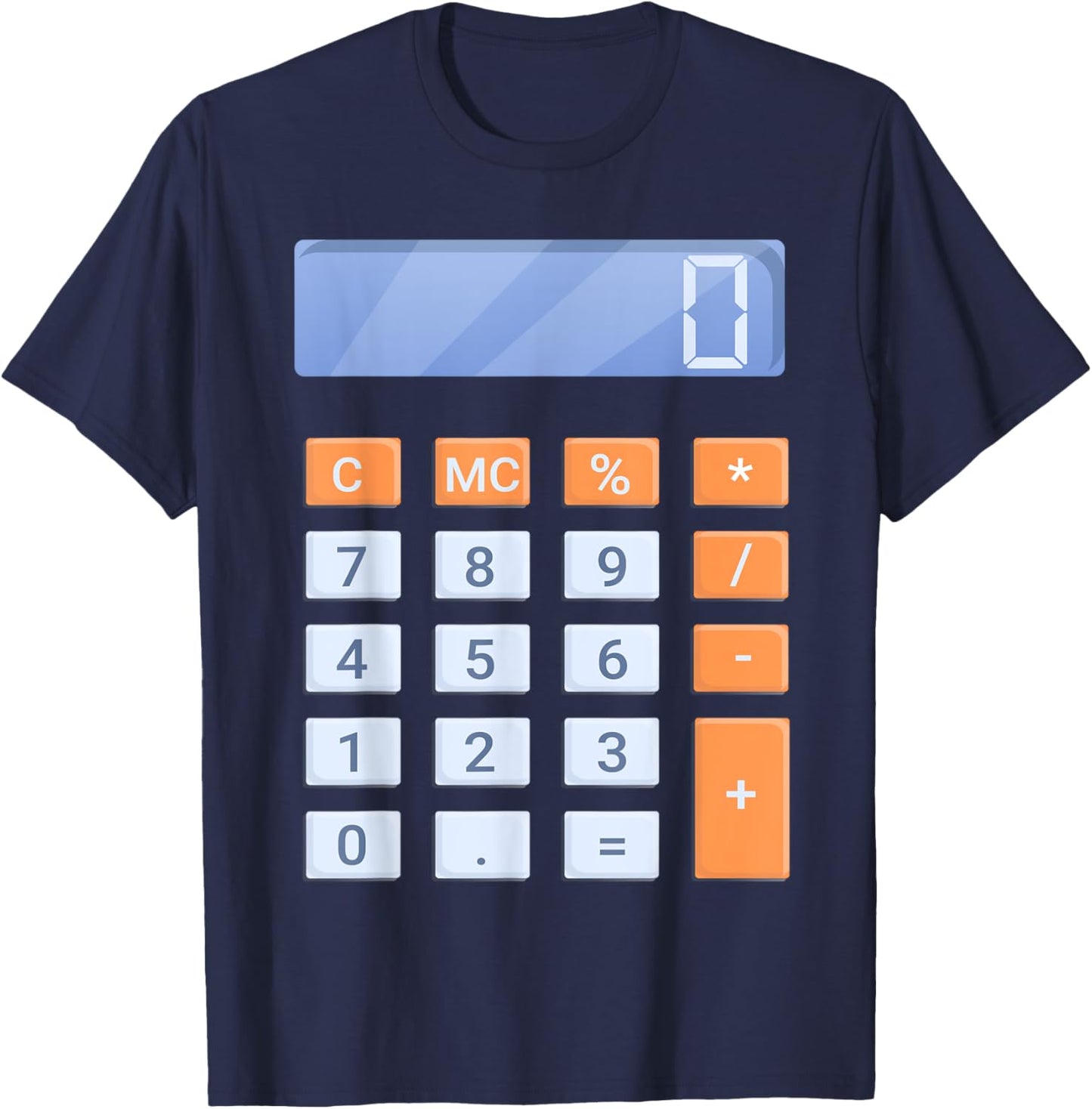 Calculator Halloween Costume T-Shirt - T-Shirt | Navy