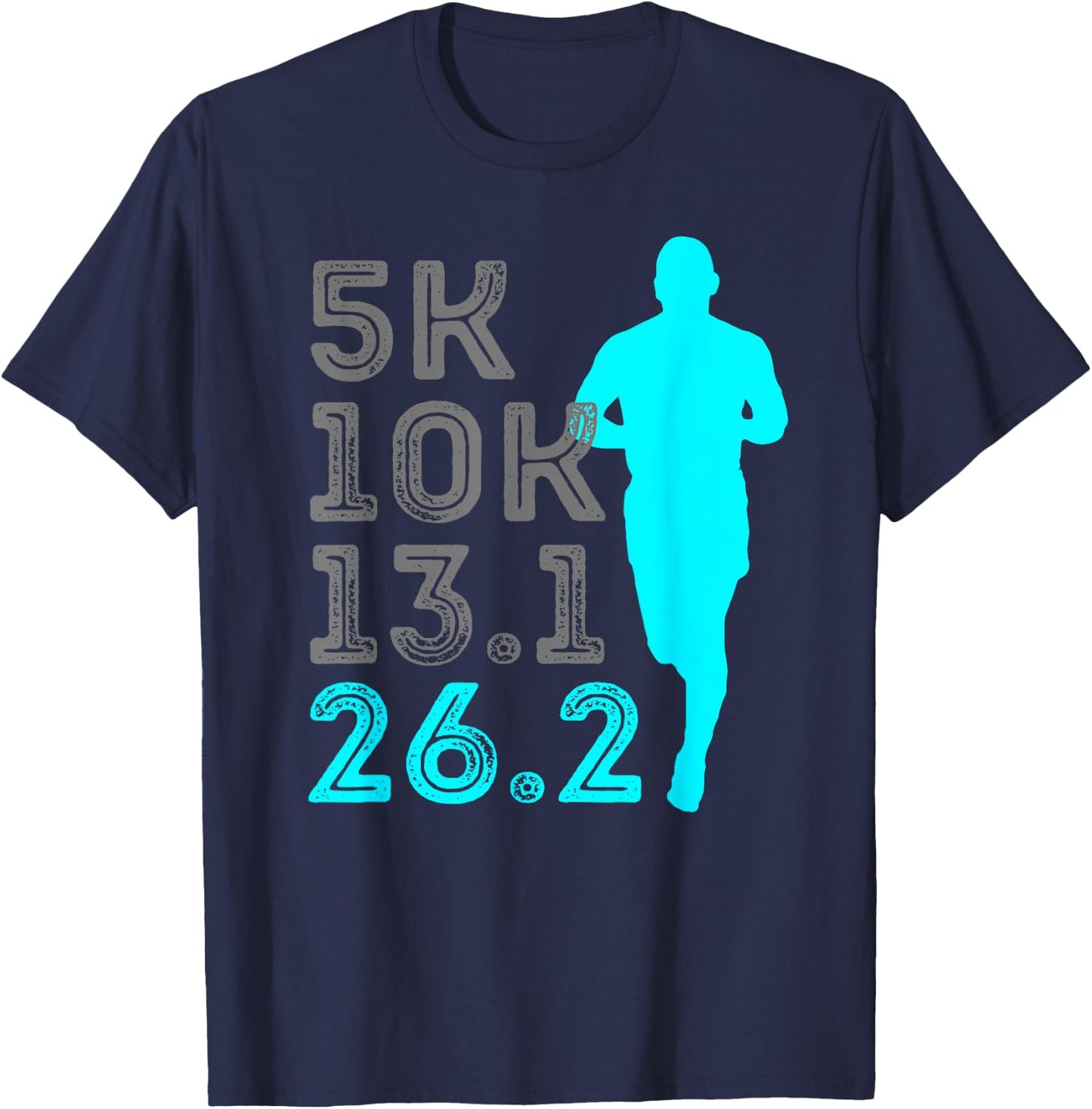 Marathon Running Finisher 5k 10k 13.1 26.2 Chicago NY T-Shirt - T-Shirt | Navy
