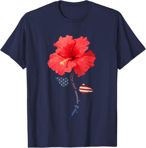 December 7th 1941 Hibiscus, Pearl Harbor Memorial Day Gift T-Shirt - T-Shirt | Navy