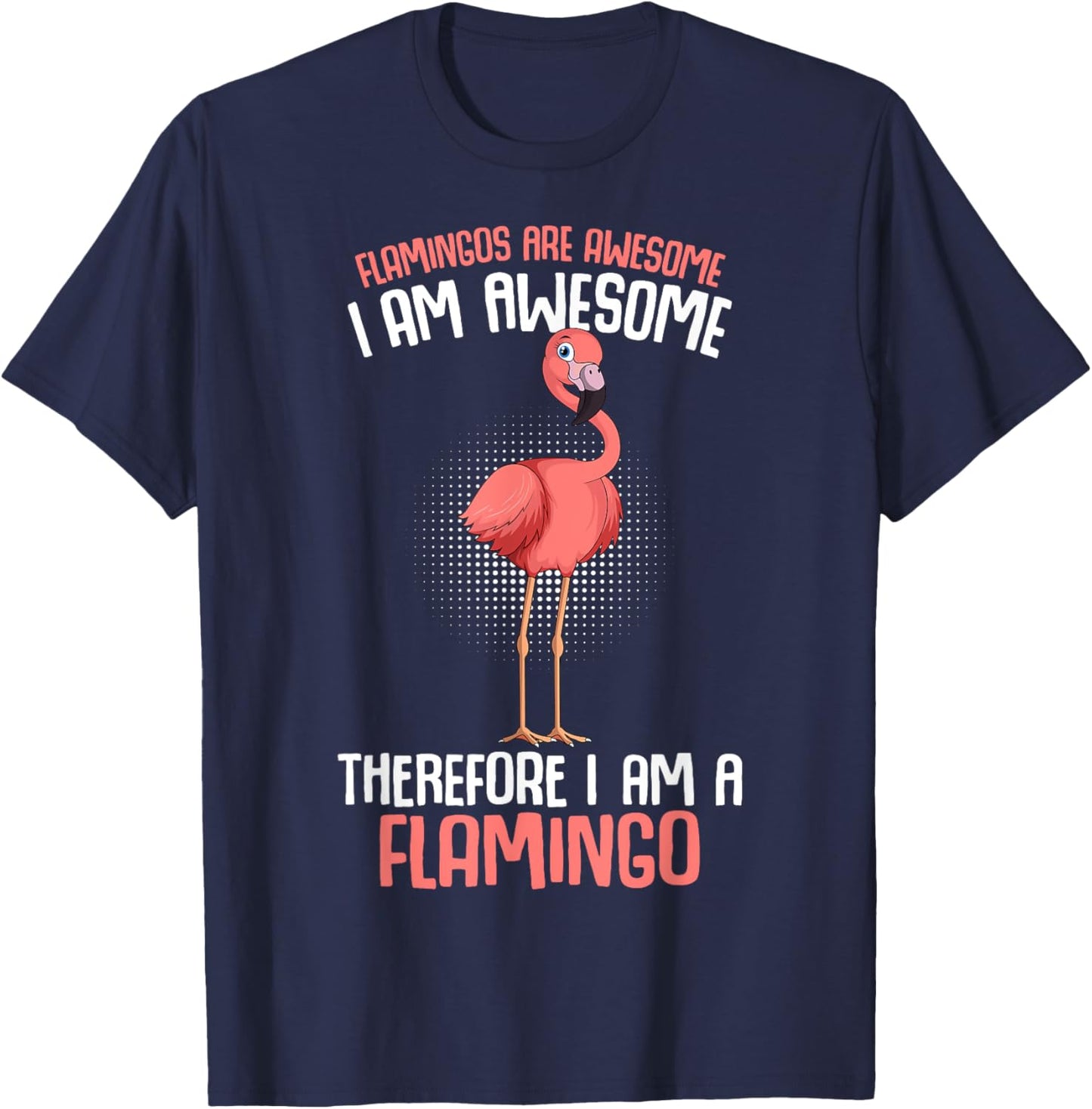 Flamingo Kids Girls Women Flamingo T-Shirt - T-Shirt | Navy