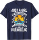 Just a Girl Who Loves Sunshine and Four Wheeling T-Shirt - T-Shirt | Navy
