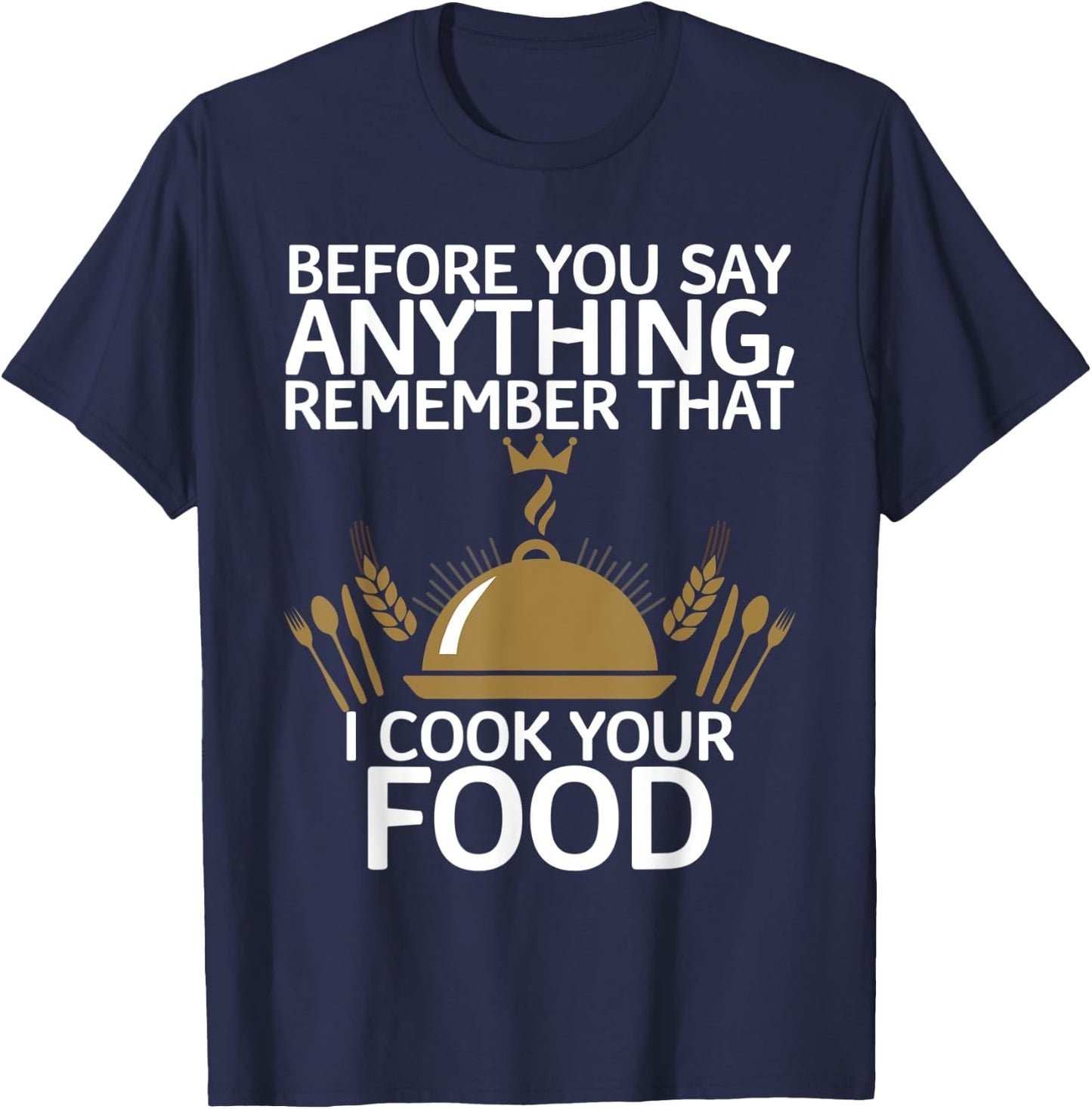 Funny Retro Vintage Chinese Cooking I Cook Your Food T-Shirt - T-Shirt | Navy