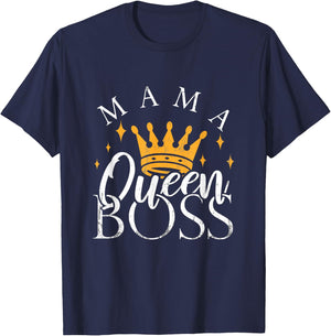 Boss Mommy Shirt Funny Mothers Day Gift Mama Queen Perfect T-Shirt - T-Shirt | Navy