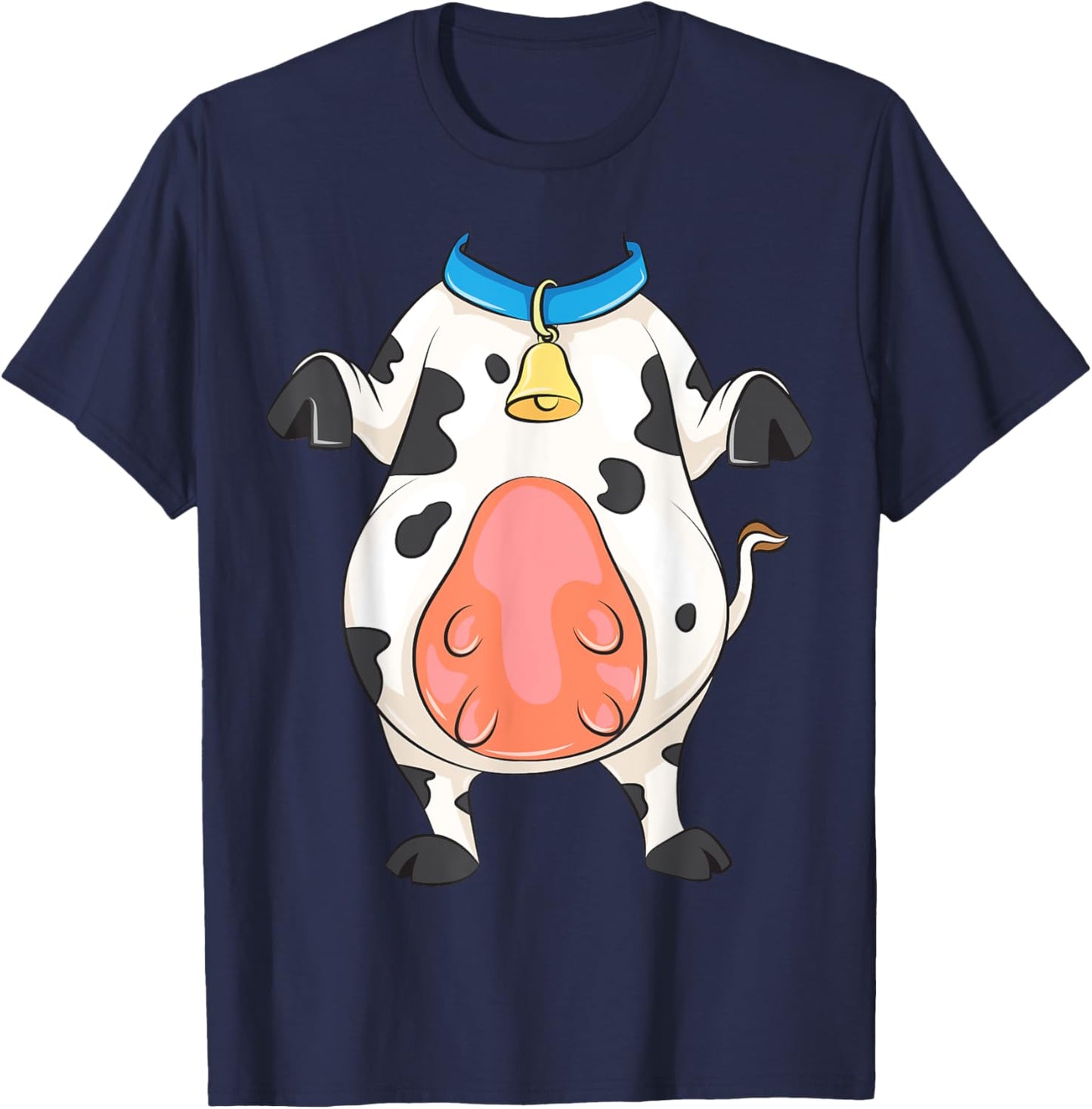 Headless Cow Costume Halloween | Cool Heifer Fan Funny Gift T-Shirt - T-Shirt | Navy