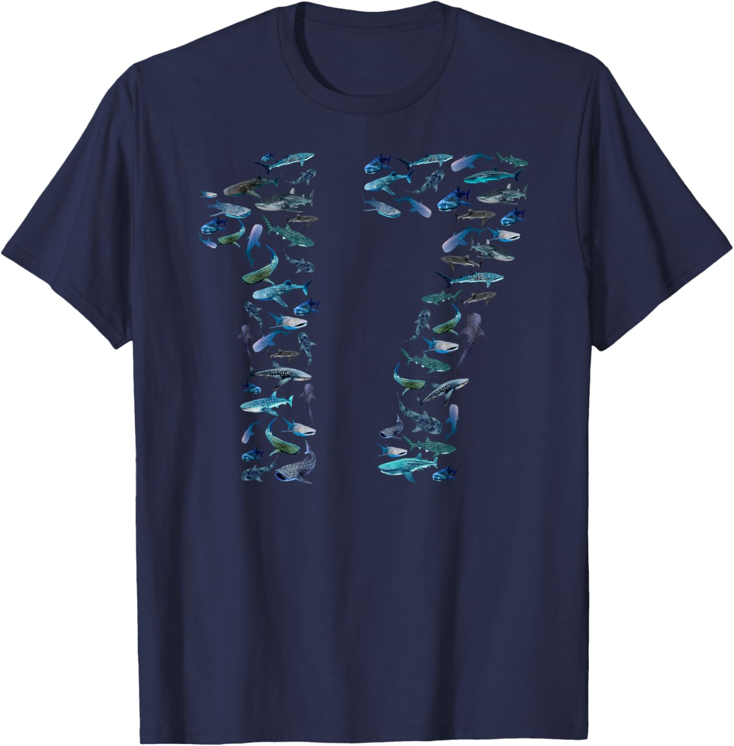 17th Birthday Boy & Girl Seventeen-Year-Old Fish Whale Shark T-Shirt - T-Shirt | Navy