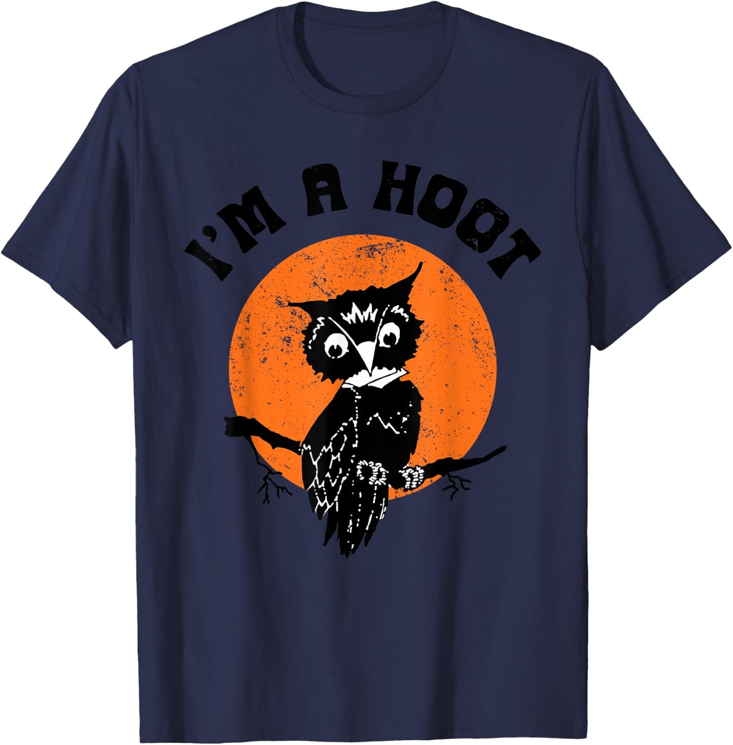 Funny Halloween I'm a hoot , Women T-Shirt - T-Shirt | Navy