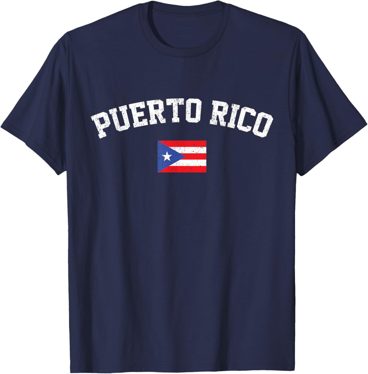 Puerto Rican Tourist Holiday Puerto Rico Flag T-Shirt - T-Shirt | Navy