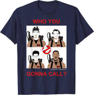 Ghostbusters Who You Gonna Call Group Shot Panels T-Shirt - T-Shirt | Navy