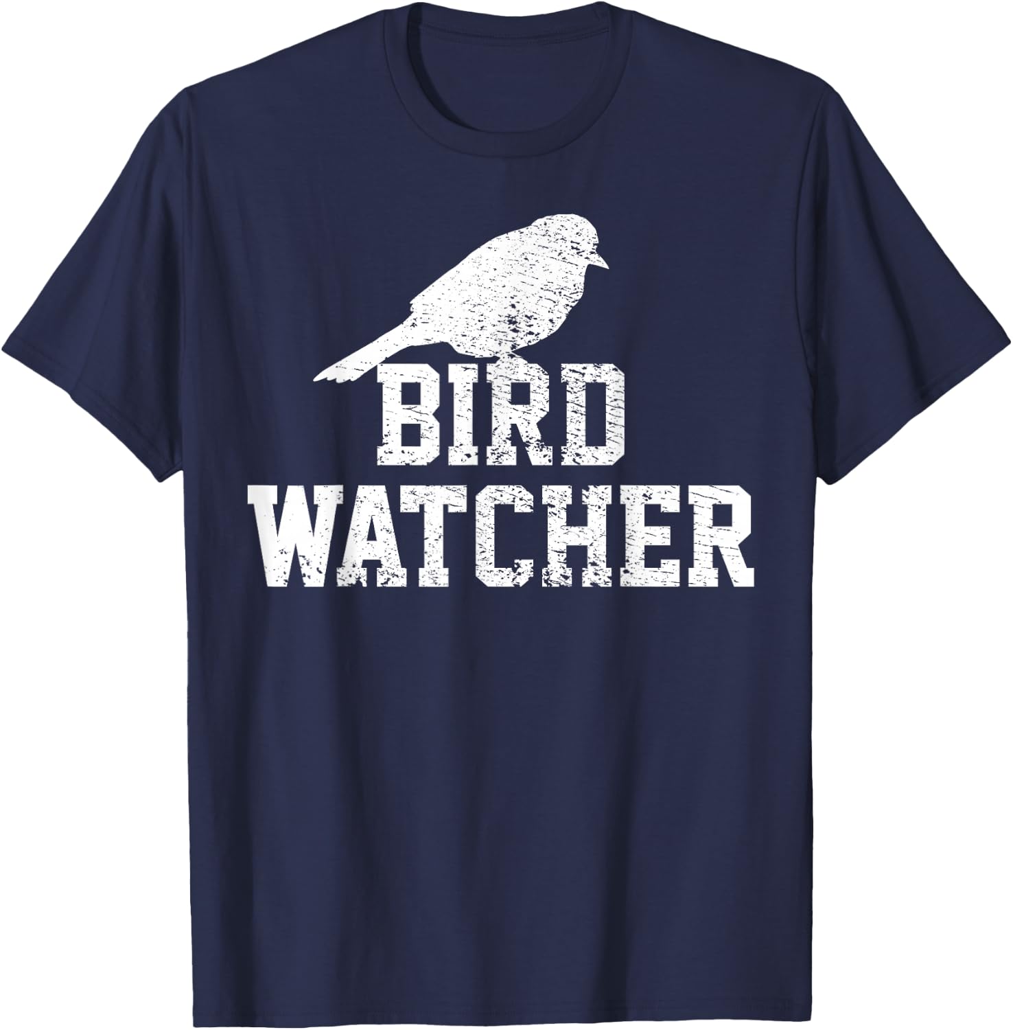 Bird Watcher Vintage Gift T-Shirt - T-Shirt | Navy