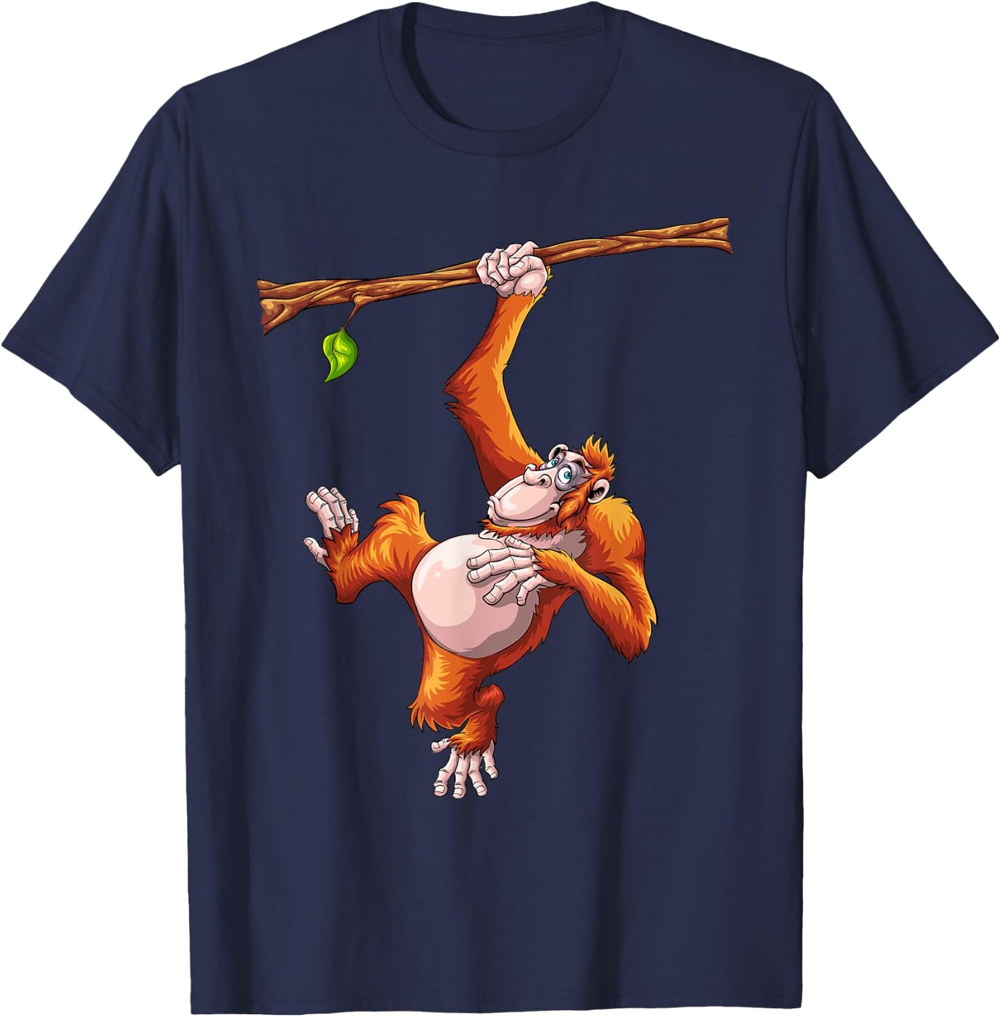 Cool Orangutan Art Women Kids Orangutan Apes Lover T-Shirt - T-Shirt | Navy