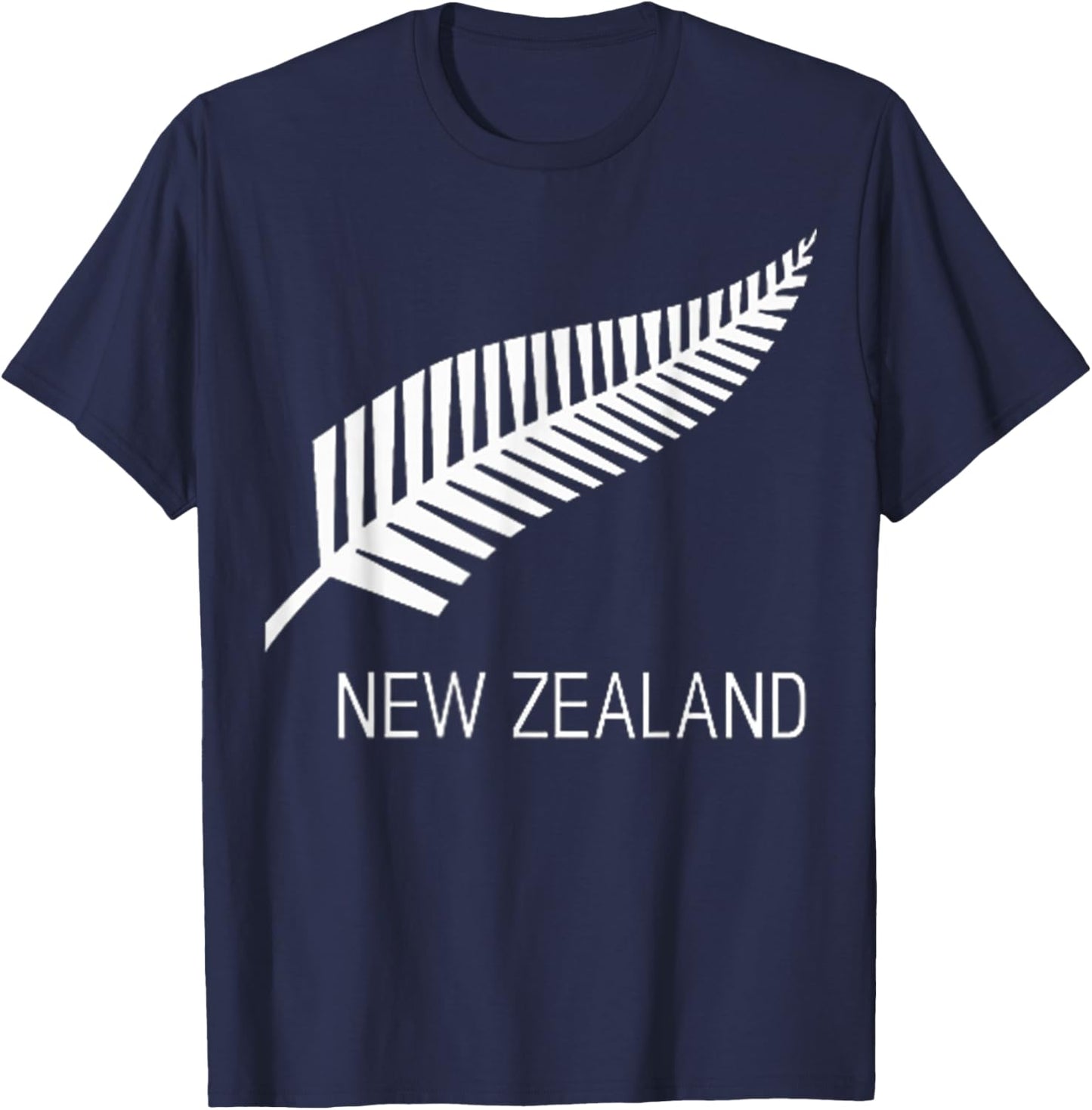 Black New Zealand Fern Shirt Black Proud Kiwi NZ Rugby T-Shirt - T-Shirt | Navy